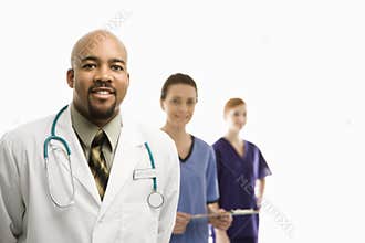 Portrait of medical healthcare workers.