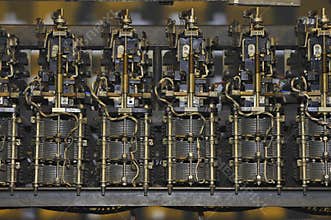 Old Mechanical Telephone Switch
