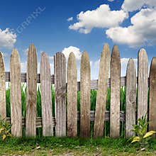Wooden fence