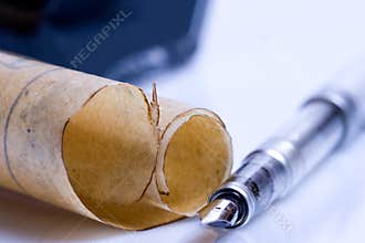Parchment and writing tools