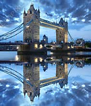 Famous Tower Bridge, London, UK