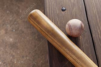 Baseball Bat, and ball