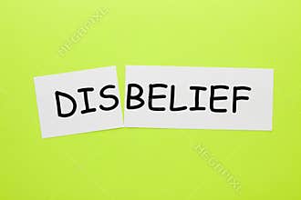 Belief Disbelief Concept