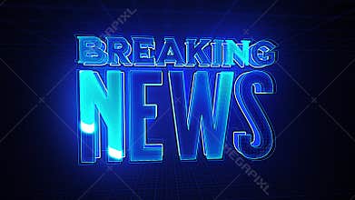 Breaking News Intro TV Broadcast 3d Background