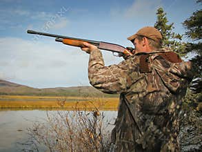 Hunter with Shotgun
