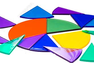 Isolated fraction circles around a circle graph