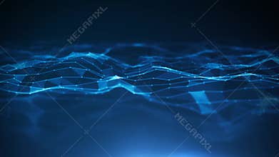 Abstract Plexus Digital Technology Background Loop
