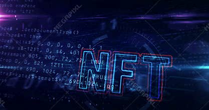 NFT symbol abstract loopable tunnel animation