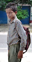 Indian middle school boy