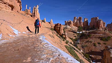 Hiker at Bryce Canyon National Park