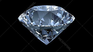 One jewel diamond stone spinning