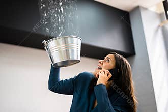 Ceiling Damage Water Leak In House