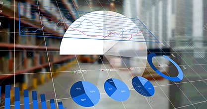 Animation of statistics processing over warehouse
