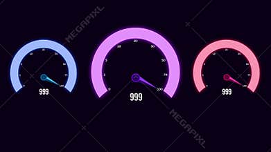 Internet Speedometer 4K Animation with Green Screen Backdrop wallpaper