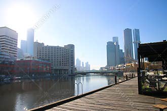 Melbourne CBD in lockdown due to covid 19