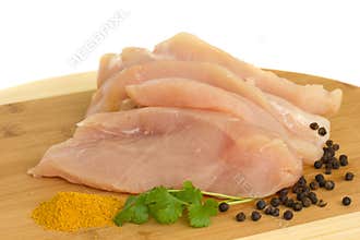 Raw chicken meat