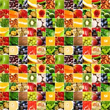Fruits vegetable big collage