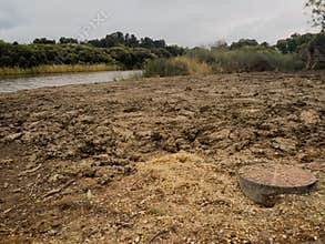 A block of land cleared of all native vegetation