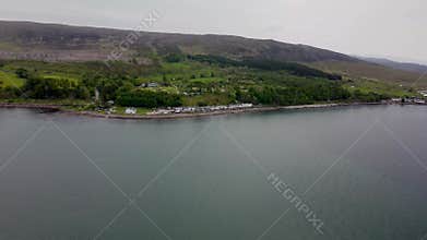 4k drone footage of the Applecross Peninsula in the Scottish Highlands
