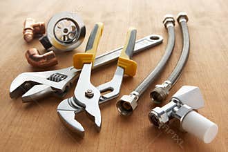 Plumbing tools and materials