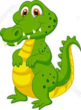 Cute crocodile cartoon
