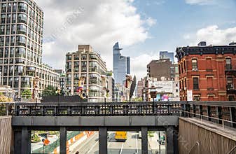 High Line in west side of Manhattan is a major tourists attractions with many art sculptures and installations