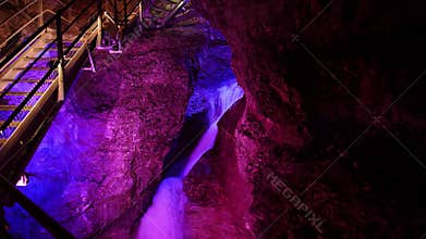 Night Scenes - Fantastic landscape at Rio Sass Canyon Italy