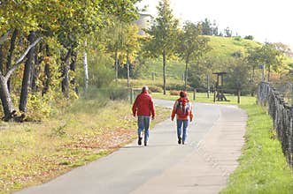 Happy elderly couple