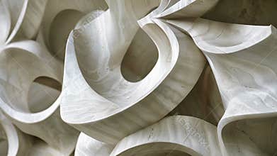Asymmetrical shapes and angles intersect and intertwine showcasing the intricate dance of unification between opposing