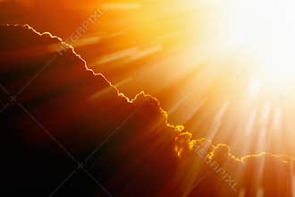 Bright hot sun