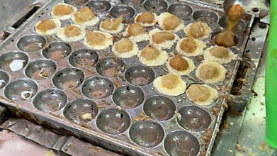 Cilor Tusuk or Pentol Korea Telur Gulung is a typical Indonesian snack