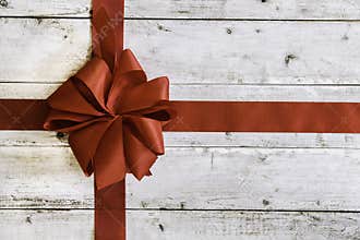 Colourful red Christmas bow