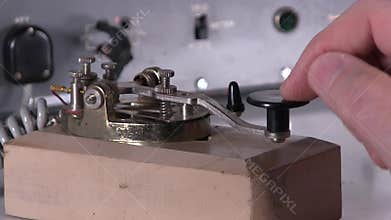 Sending morse code secret message