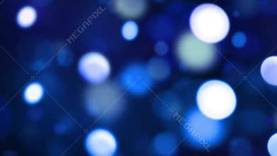 Abstract Bokeh Light Background with Glowing Blue, White, and Purple Circles for Creative Design, Mood Boards