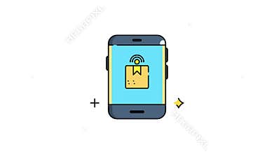 Smartphone displaying wifienabled package