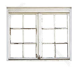 Old wooden window