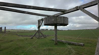 English rural landscape b-roll from Magpie Mine in the Derbyshire Peak District National Park