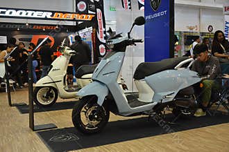 Peugeot django 150 at moto heritage weekend in Muntinlupa, Philippines