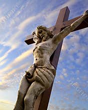 christ crucifix under the sky