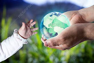 Give the world the new generation - Usa - green