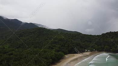 Philippine Paradise: Aerial Drone Views of Stunning Sunsets, Sunrises, and Tropical Beaches with Palm Trees