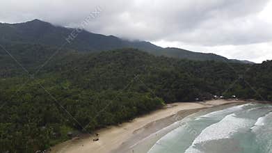 Philippine Paradise: Aerial Drone Views of Stunning Sunsets, Sunrises, and Tropical Beaches with Palm Trees