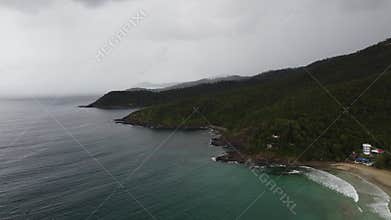 Philippine Paradise: Aerial Drone Views of Stunning Sunsets, Sunrises, and Tropical Beaches with Palm Trees