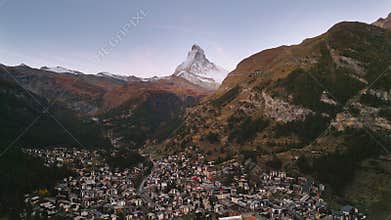Zermatt, Switzerland Alpine Village with the Matterhorn