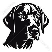 Eye-catching Black And White Puppy Dog Vector Art
