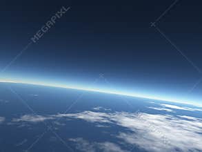 sky background / blue Earth