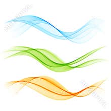Abstract color wave