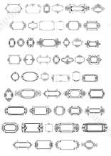 Calligraphic Borders and frames x 48