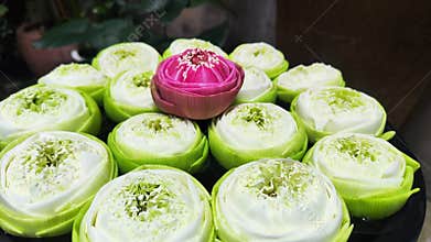 Lotus flower arrangement