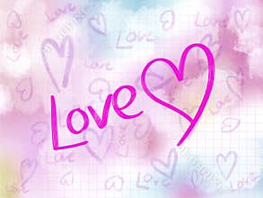 Love collecting Artwork bright designs backgrounds for Valentine’s Day cerebrated presentation.